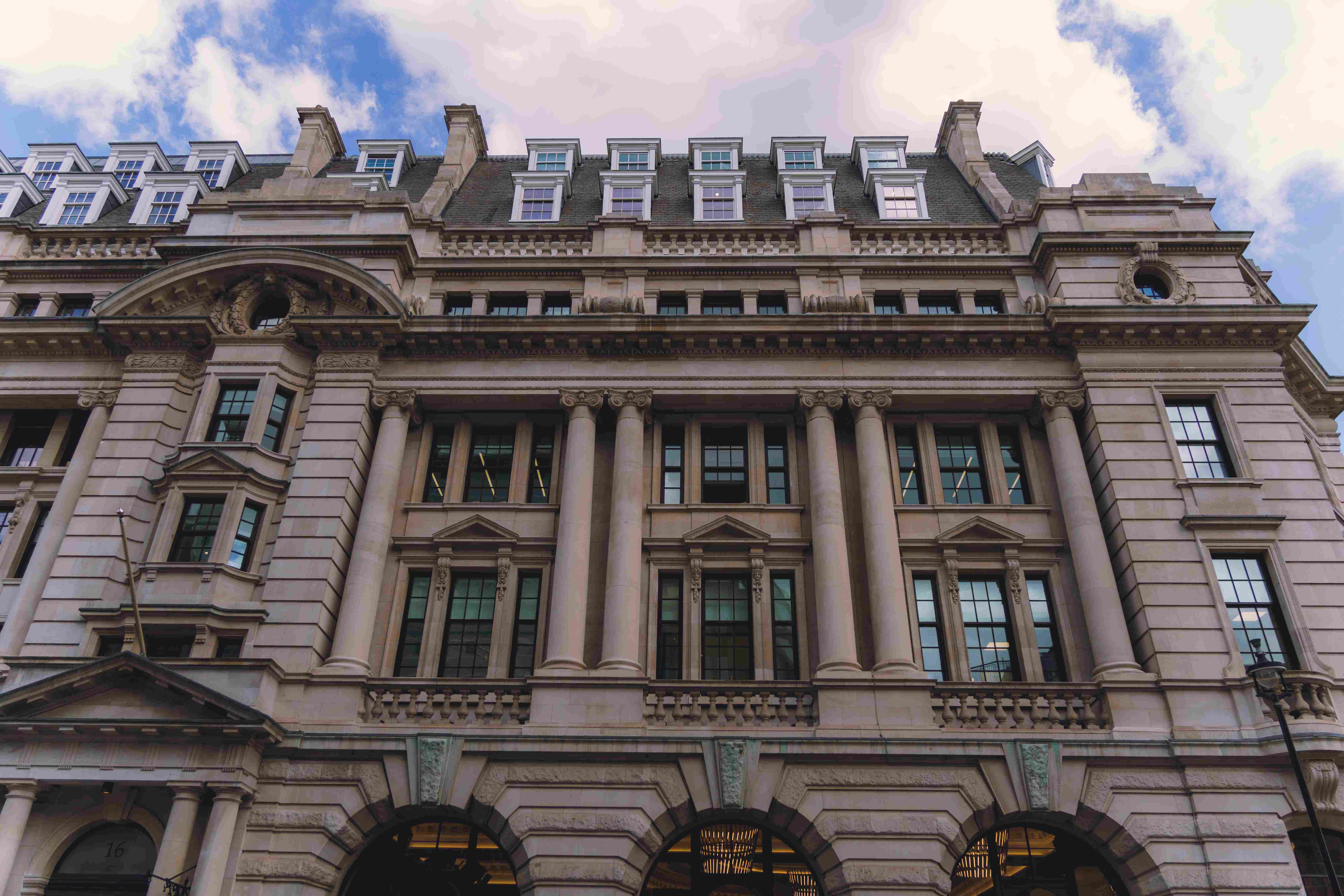 Victorian Building With Ambient Lighting